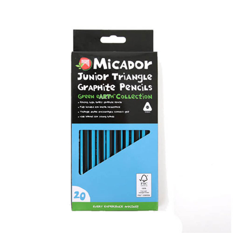 Micador Junior Triangle Graphite -kynät (20pk)