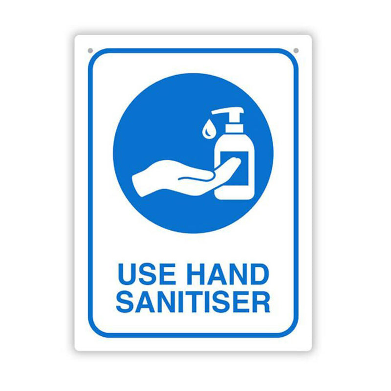Durus använder handen sanitiser väggskylt (225x300mm)