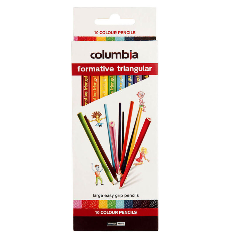 Columbian muodostuvat värilliset lyijykynät (10PK)