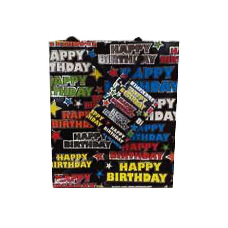 Ozcorp Happy Birthday Gift Bag (svart)
