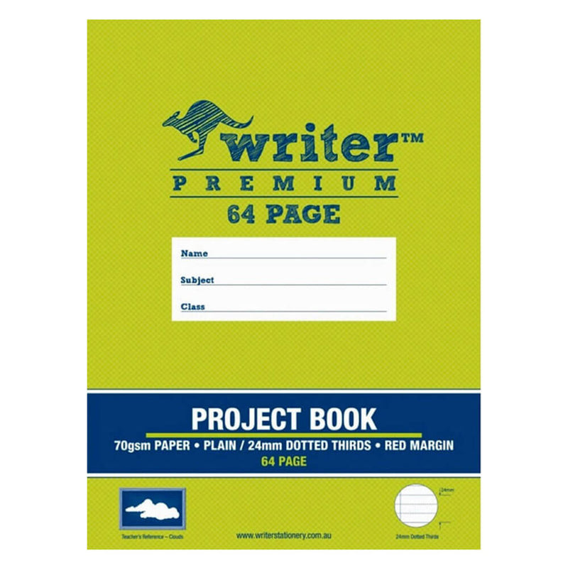 Writer Premium Plain & Proted Project Book (64 sivua)