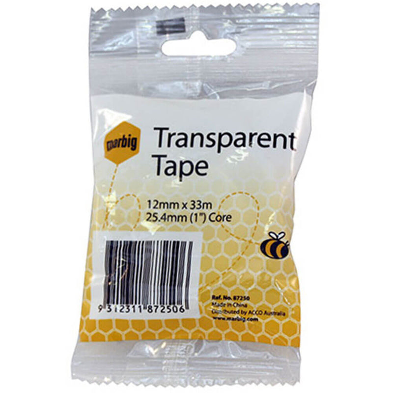 Marbig Tape 25,4 mm kärna (transparent)