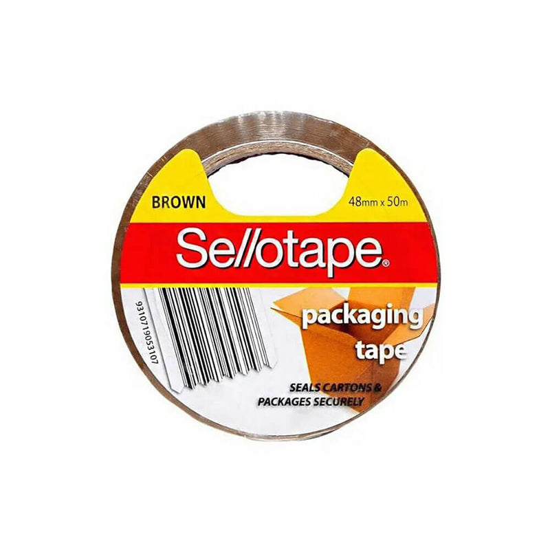 Sellotape -pakkausteippi (ruskea)