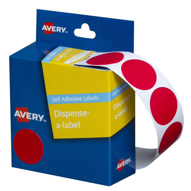 Avery-itseliimautuvat pisteet Merkit 24 mm (500 pc)