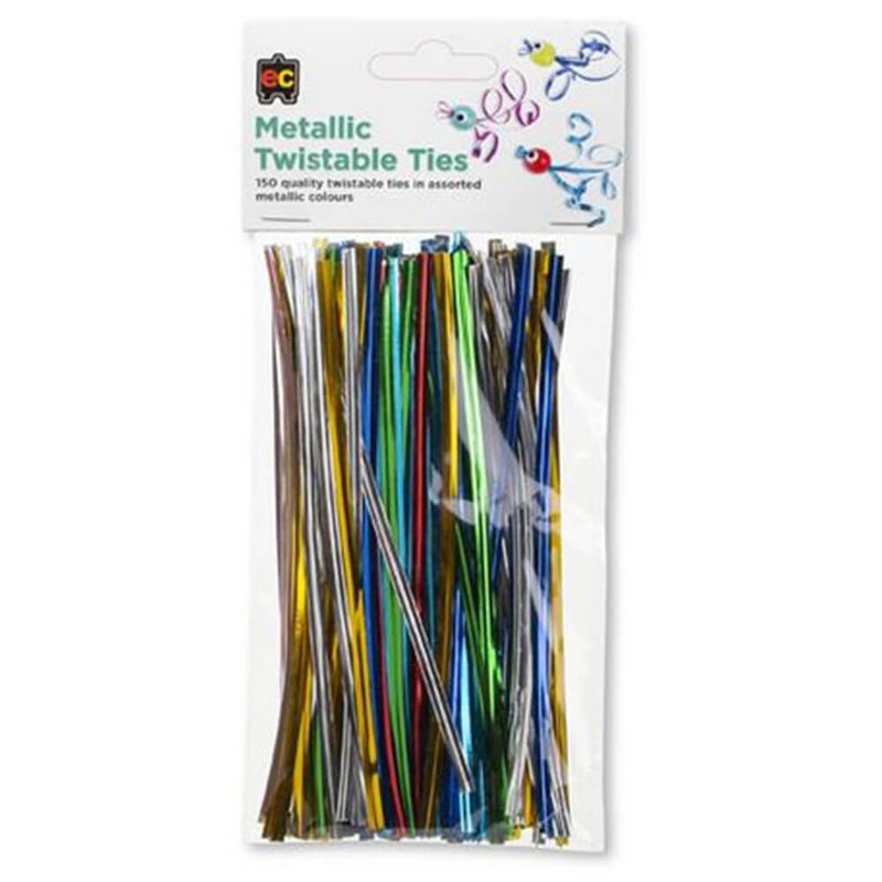 EC Twistable Ties 150pk (Metallic Colors)