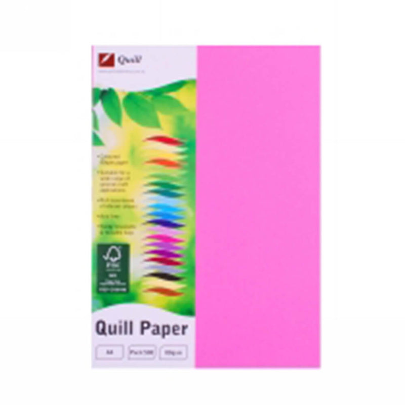 Quill A4 -värinen kopiopaperi 500pk (80 gsm)