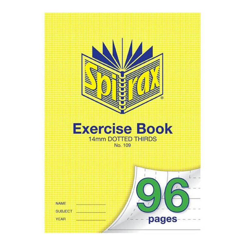 Spirax A4 Pistetty kolmasosat 96-sivuinen harjoituskirja 10PK