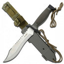 Survivor Knife with Rope Cutter Blade & Nylon Sheath 31cm